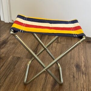Striped Folding Stool